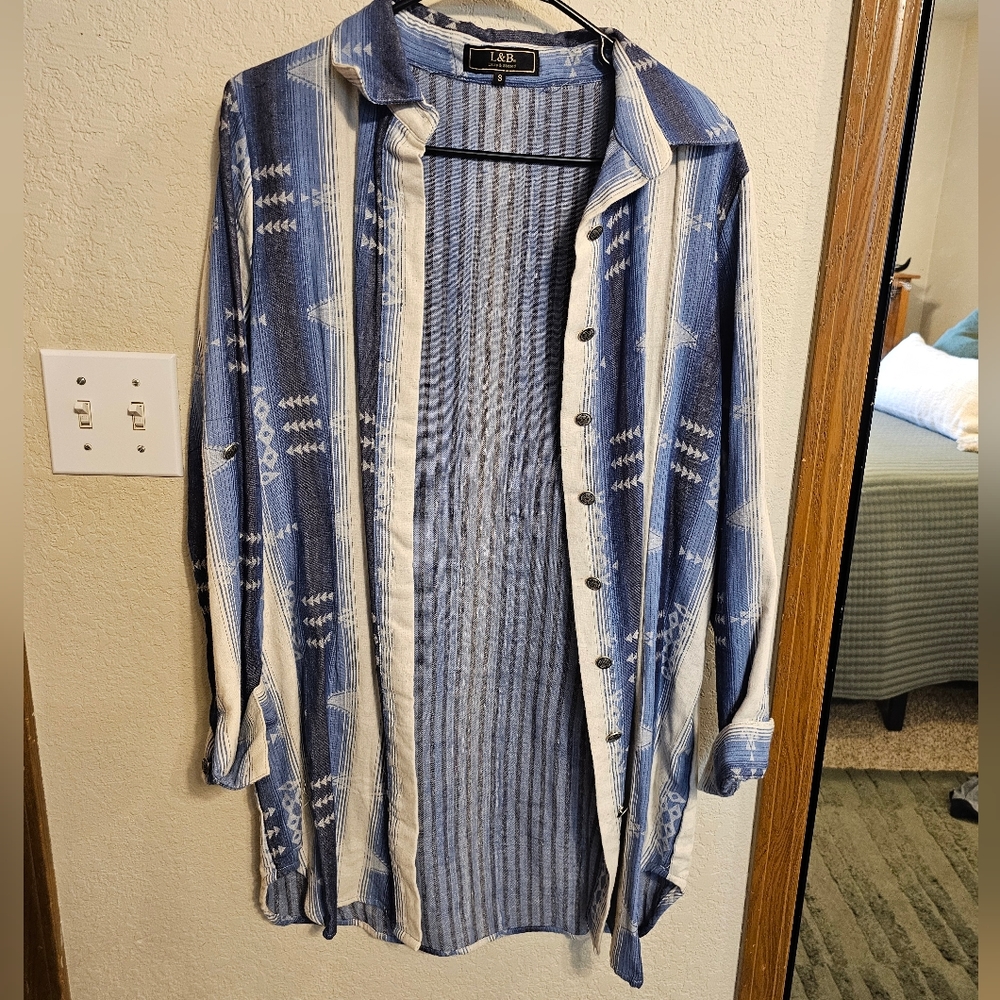 Lucky & Blessed Tunic/Dress Button Down